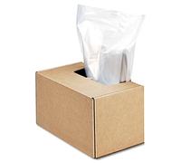 Fellowes Powershred Shredder for 2127/3140/3250/4250 Series 50 Bags & Ties (3604101), 50 Gallon, clear
