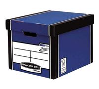 Bankers Box by Fellowes Tall Storage Box Premium 726 Blue Note: Pack quantity was omitted due to conflicting inputs (Pack of 5 vs Pack of 10).
