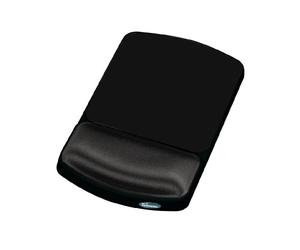 Fellowes Premium Gel Mouse Mat with Wrist Support - Mouse Pad with Non Slip Rubber Base - Ergonomic Mousepad for Computer Laptop - Graphite