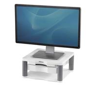 Fellowes Premium Plus Adjustable Monitor Stand, White