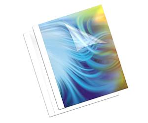 Fellowes Prestige Thermal Binding Coverlight 150 Microns PVC Front 170 g/m² Back Leather Structure - White