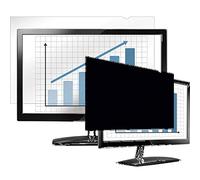 Fellowes PrivaScreen Anti Glare Black Privacy Filter & Screen Protector For Monitor/Computer, 21.5" Inches 16:9 Widescreen - Easy Attach & Removal With Quick Reveal Tabs