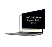 Fellowes PrivaScreen™ Black Out Privacy Filter Anti Glare Screen Protector for Laptop 16.0" Inches (16:10 Aspect Ratio) 345 x 216mm - Easy Attach & Removal with Quick Reveal Tabs™