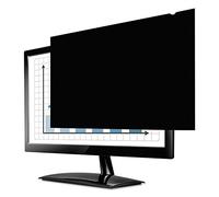 Fellowes PrivaScreen Anti Glare Black Privacy Filter & Screen Protector For Monitor/Computer, 24" Inches 16:10 Widescreen - Easy Attach & Removal With Quick Reveal Tabs