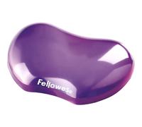 Fellowes Purple Gel Crystal Flex Rest Transparent Mini Wrist Rest