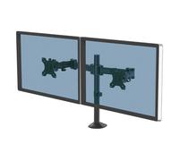 Fellowes Dual Monitor Arm Reflex Height Adjustable 550 x 116 x 490mm 27" Black