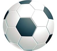 Fellowes Round Brite Mat Mouse Pad - Football