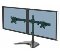 Fellowes Seasa Dual Monitor Arm for Up to 27 Inch Monitors - Black