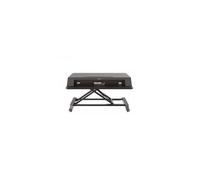 Fellowes Sit Stand Desk Riser - Lotus LT Height Adjustable Sit Stand Desk Converter with Convenient Device Channel - No Assembly Required - Max Weight 17KG - Black
