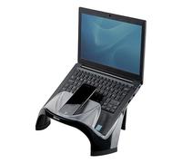 Fellowes Smart Suites Laptop Stand for Desk 3 Height Adjustable Portable Laptop Riser with USB Hubs for the Home and Office - Max Monitor Size 17", Max Weight 6KG - Black