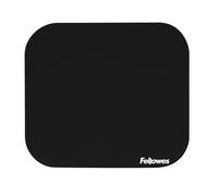Fellowes Solid Colour Mouse Pad - Black - Non-Slip Rubber Base, Smooth Polyester Surface, Comfortable & Durable - Made with 50% Recycled Materials