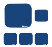 Fellowes Solid Colour Mouse Pad - Blue (Pack of 5)