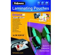 Fellowes SuperQuick A4 Glossy 80 Micron Laminating Pouch