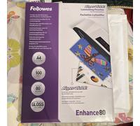 Fellowes SuperQuick A4 Glossy 80 Micron Laminating Pouch