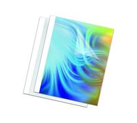 Fellowes Thermal A4 Binding Cover Plastic Clear White 215gsm Pack 100 (53152)
