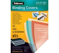 Fellowes Transpsarent Plastic Covers 200 Micron (100 Pack)