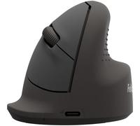 Fellowes Breyta Ergonomic Vertical Mouse Medium Right Handed - Bluetooth wireless technology or wired, for laptop, PC & Mac, recycled content, rechargeable battery, 800/1200/1600 DPI, 3 buttons