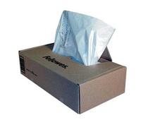 Fellowes Wastebags, For Shredders, Dispenser Box, Wire Ties, 100% Recyclable