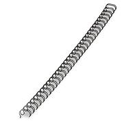 Fellowes Wire Binding Spines, 1/2 Inch Diameter, Black, 100 Sheets, 25 Pack (5255401)