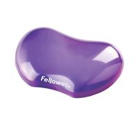 Fellowes Wrist Rest - Crystals Gel Wrist Rest with Non Slip Rubber Base - Ergonomic Mouse Mat Wrist Support, Keyboard Wrist Rest for Computer, Laptop, Home Office Use - Purple