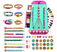 Felly Arts and Crafts String for Kids Age 8-12, Friendship Bracelet for Teenage Girls, DIY Kids Jewelry Making Kit with 20 Pre-Cut Threads, Christmas Birthday Party Gifts for 7 8 9 10 11 12 Year Old