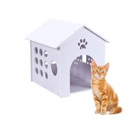 Felmis Cat House, Feral Cat House, PVC Insulated Indoor Cat House for Summer, Easy to Assemble