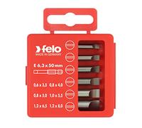 Felo 0715731410 Profi Slotted Bit 6 Piece Box Set, 030 Series