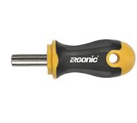 Felo 0715761727 Ergonomic Stubby Bitholder, 1/4"