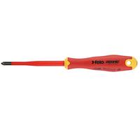 Felo 0715762653 Pozidrive PZ2 E-Slim Insulated Screwdriver with Length 4"