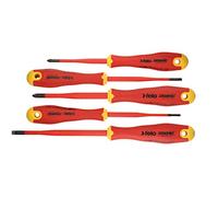 Felo 0715762743 E-Slim Insulated Screwdriver Set, Slotted & Phillips (5 Piece)