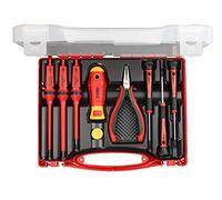 Felo 9 Piece with Electric Screwdriver Precision Screwdriver and Pliers
