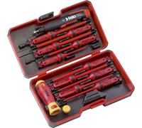FELO E-Smart 13 Piece VDE Insulated Interchangeable Screwdriver Set,06391316