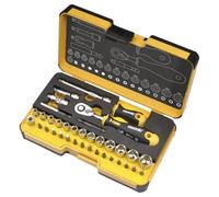 Felo R-Go Xl 1/4 36-Piece Ergonic Ratchet And Socket Set With Strongbox