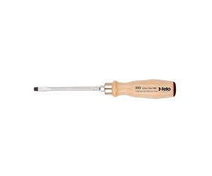 Felo Screwdriver Wooden Handle SL 12 x 2,0 x 200mm
