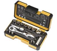 Felo Xs Strongbox 18-Piece Mini Ratchet And Socket Bit Set 1/4" Drive
