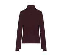 Felpa collo alto interlock con logo AC sul fronte - female - Courrèges - Turtlenecks - Red - M - Knitwear M