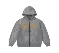 Felpa Con Cappuccio Genes Logo Zip-Up Grigia - male - Evisu - Zip-throughs - Gray - L - Sweatshirts & Hoodies L