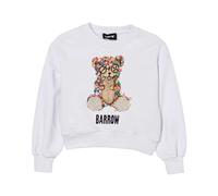 Felpa girocollo con logo e stampa orso- female- BARROW- Kids Sweatshirts- White- 4 Y- Kids 4 Y