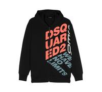 Felpa Tinta unita con Cappuccio - unisex - Dsquared2 - Kids Sweatshirts - Black - 4 Y - Kids 4 Y