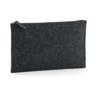 Felt accessory pouch Bag Base Gris 26x17 cm