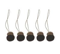 Felt Acorn Hanging Ornaments -2.5cm Wool Felt Autumn Felt Acorn | Small Felt Acorn Hanging Decor | Soft Touch Fall Tree Ornament For Garden Tree, Mantelpiece, Door, Window, Stair Rail