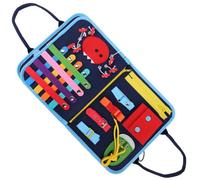 Felt Activity Board Book Educational Preschool Activity Toy With Multiple Pages, Children Learning Toy Baby Motor Skills Toys For Children, Boys, Girls, Preschoolers 28x5x34cm