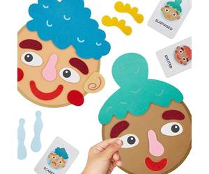Felt Activity Kit with Fun Faces - Premium Professional Social and Emotional Learning Toy, Educational Expression Change Set with Smooth Edges for Your
