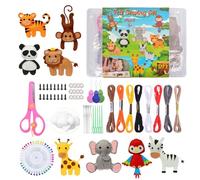 Felt Animal Creation, Practice Learning & Skill Development | Felt Animal Craft Toy for Beginners Teens at Home in Classroom or Party