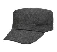 Lipodo Armycap Felt Cap Melange Look Wool Blend Adjustable Herren Summer Winter Anthracite One Size