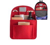 Felt Backpack Organizer Insert | Multi-Pocket Rucksack Interior Shaper,Multi-Pocket Lightweight Travel Rucksack Divider Liner for Tablet Bottles Electronic Accessories Books Phone Cosmetics