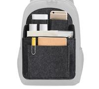 Felt Backpack Organizer Insert | Multifunctional Bag Insert with Zipper,Multi-Pocket Lightweight Travel Rucksack Divider Liner for Tablet Bottles Electronic Accessories Books Phone Cosmetics