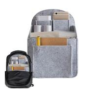 Felt Backpack Organizer Insert | Travel Rucksack Insert with High Capacity - Multi-Pocket Lightweight Travel Rucksack Divider Liner for Tablet Bottles Electronic Accessories Books Phone Cosmetics
