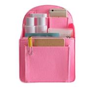 Felt Backpack Organizer | Multifunctional Bag Insert with Zipper | High Capacity Multi-Pocket Luggage Organization Storage Divider Liner for Travel School Work Vacation Trip