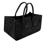 Mary Portman Felt Bag Dark Grey Firewood Bag Felt Basket Firewood Bag Firewood Basket Basket Felt Newspaper Rack Newspaper Basket